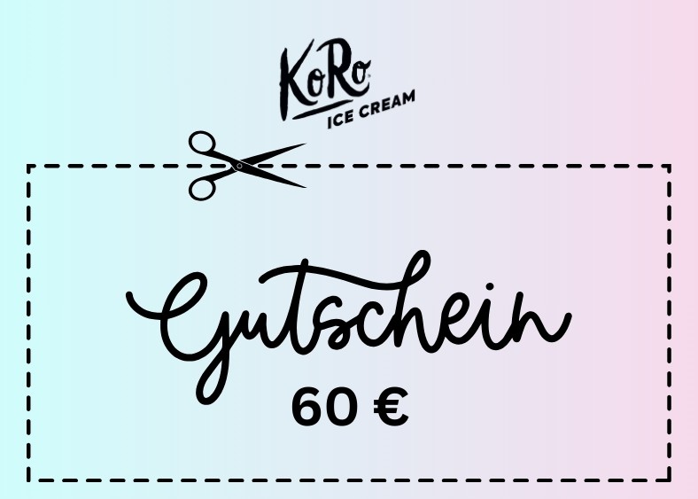 Gutschein Onlineshop 60 Euro